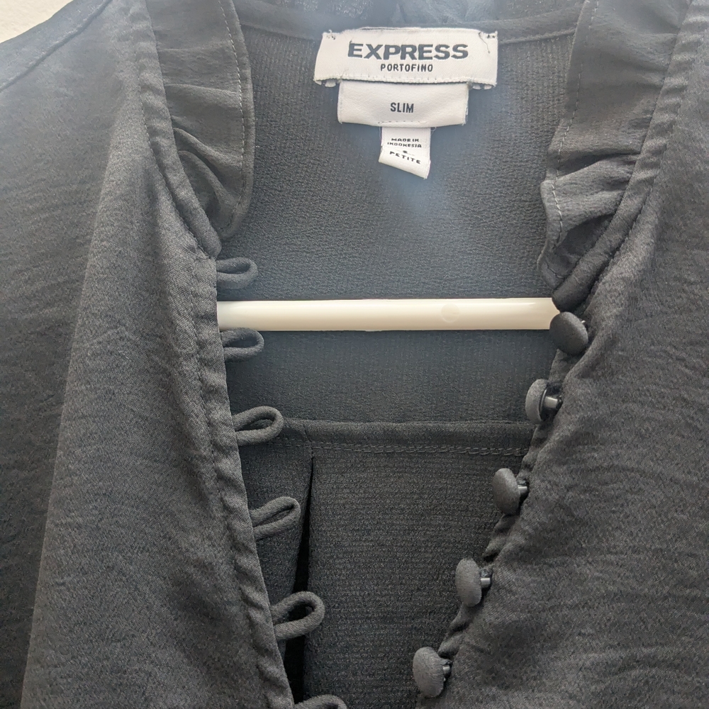Express Portofino Gray Blouse